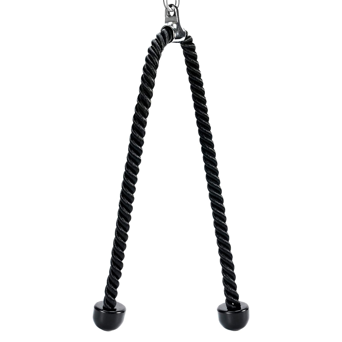 Warmroom Long Tricep Pull Down Rope Exercise Tricep Rope 55 inch Pull Down Rope with Latch Gym Cable Machine Accessories