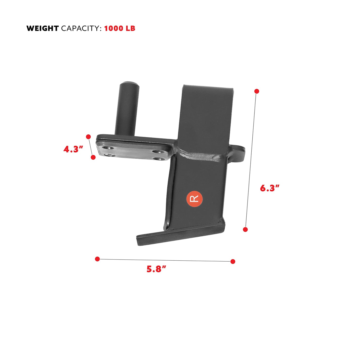 Sunny Health & Fitness J-Hook Attachment for Power Racks and Cages – SF-XFA007