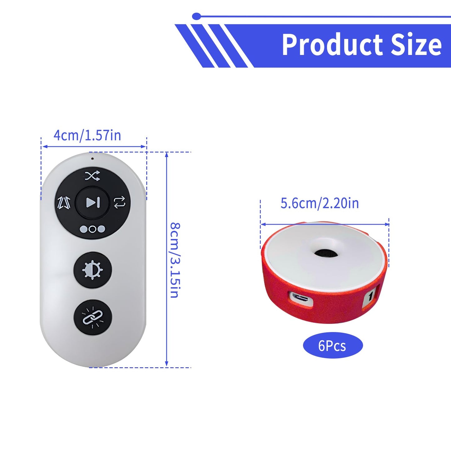 SYWAN Agility Training Lights, Reaction Training Light of 6PCS Sport Agility Light USB Charging, Last 10 Hours, 10cm Height Sensing Distance, 4 Light Color, 4 Mode, 270 Degree Viewable Angle
