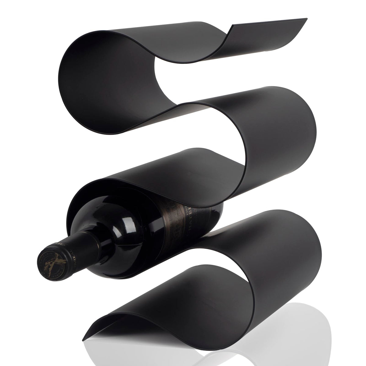 NETRCRHOM Wine Rack Countertop, Freestanding Creativity Modern Small Wine Holder, Tabletop Wine Stand for Kitchen Wine Bar Inside Cabinet, Pantry Decor-5 Bottle