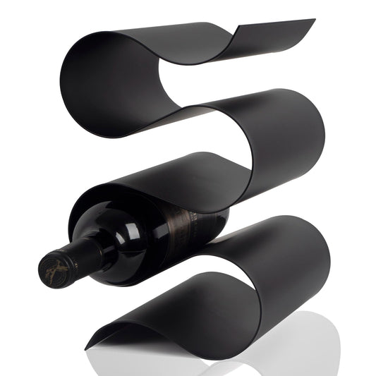 NETRCRHOM Wine Rack Countertop, Freestanding Creativity Modern Small Wine Holder, Tabletop Wine Stand for Kitchen Wine Bar Inside Cabinet, Pantry Decor-5 Bottle