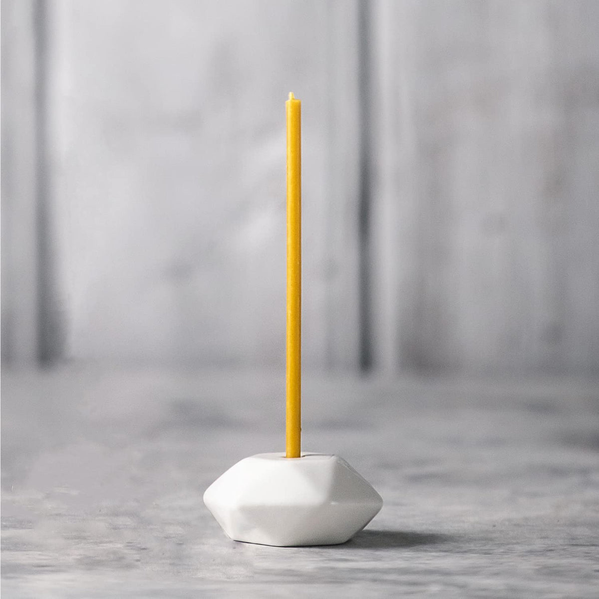 Danilovo Taper Candle Holder - Handcrafted, Sturdy Ceramic Thin Candlesticks Holder - Ideal Luxury White Home Decor for Any Occasion
