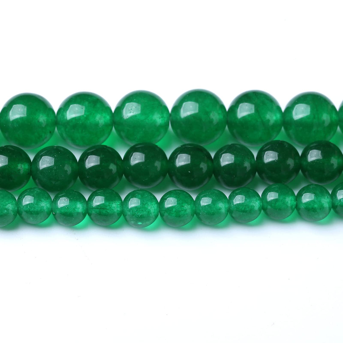 32PCS 12MM Natural Green Chalcedony Stone Beads Energy Healing Beads for DIY Jewelry Bracelet Necklace Making for Jewelry Making15Inch