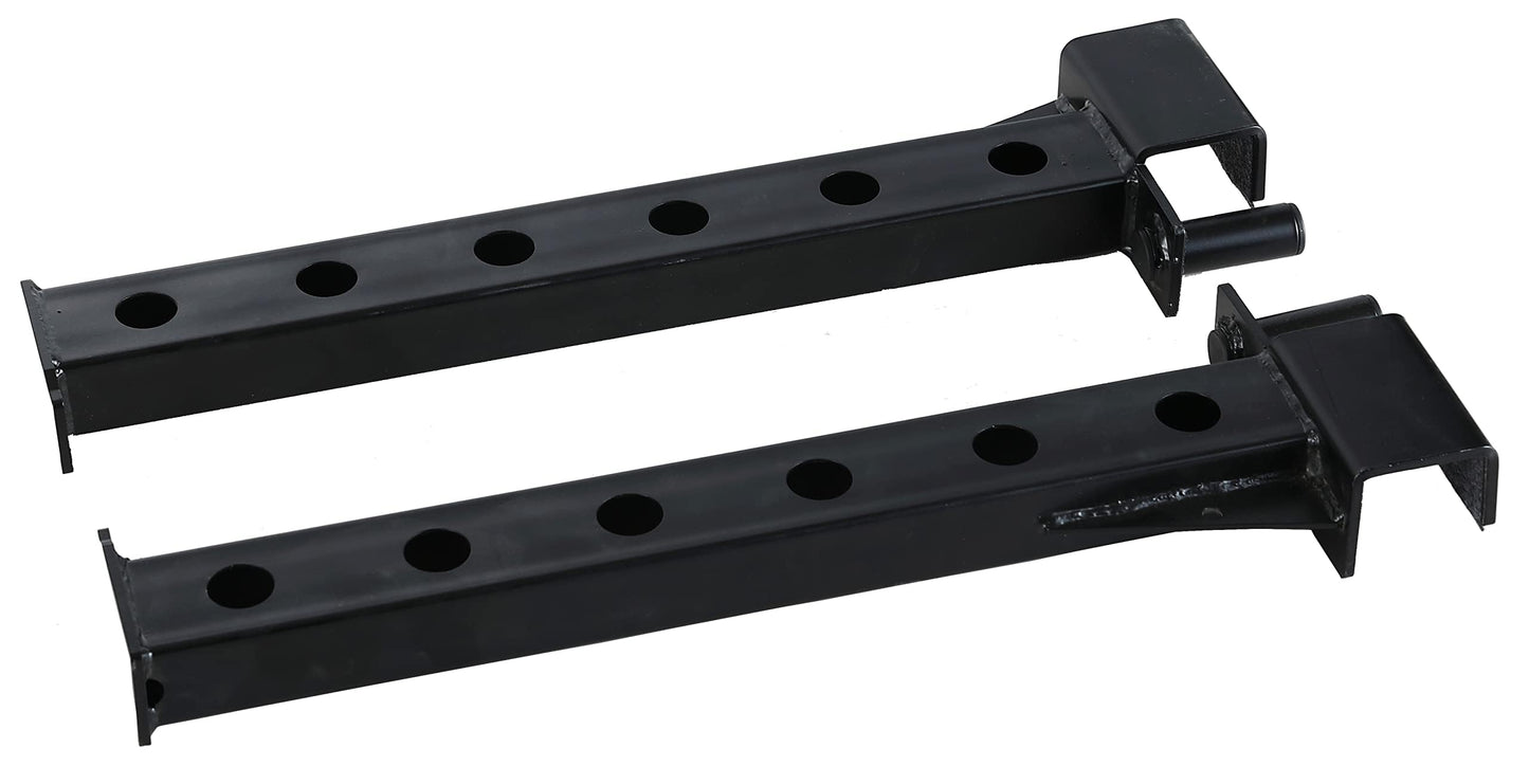 Fitvids Pair of Spotter Arms for 2x2 Cable Crossover | 5/8" Upright Compatibility | Upgraded Heavy Duty Safety Arms for Fitvids Power Cage – Compatible with Home Gym Squat Rack – nan – Black