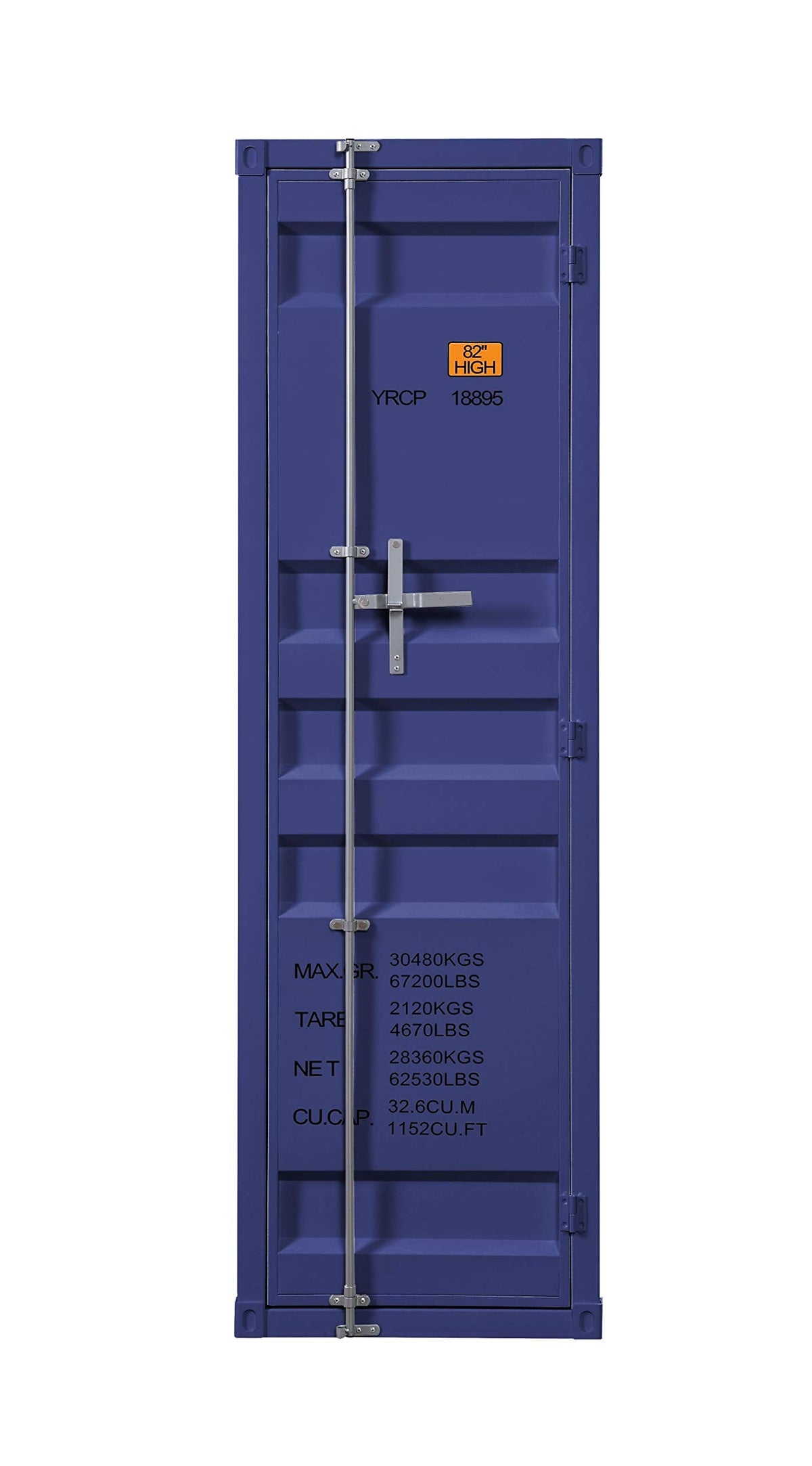 Acme Cargo Wardrobe Armoire with 1 Door in Blue