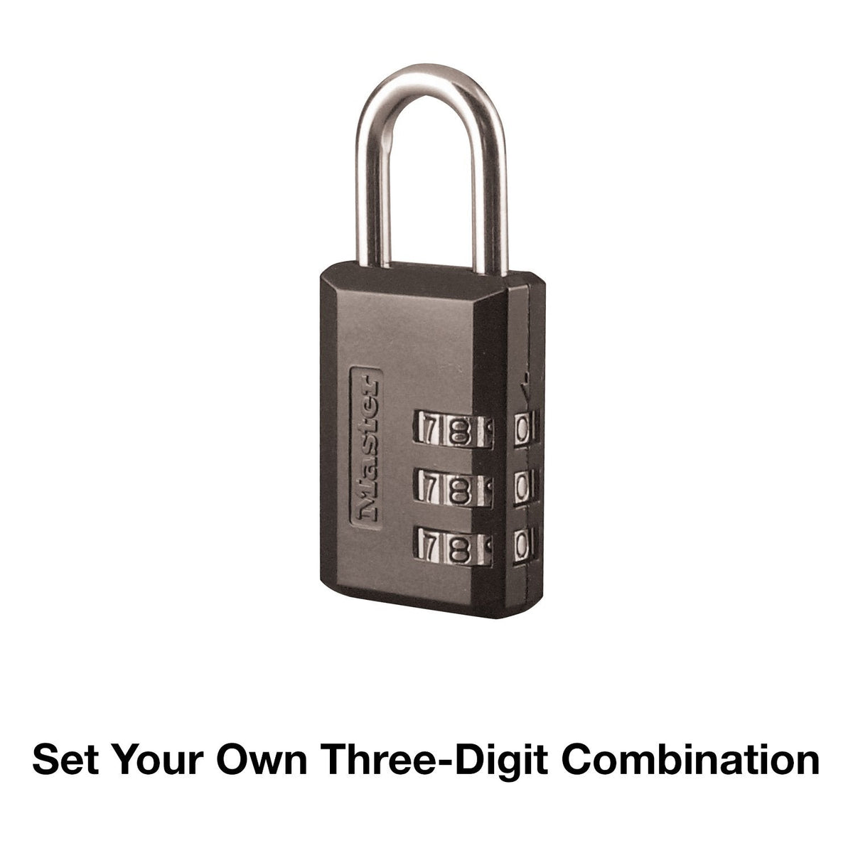 Master Lock 647D Combination Padlock, 1, Black & TSA Set Your Own Combination Luggage Lock, TSA Approved Lock for Backpacks, Bags and Luggage, Colors May Vary, 4688D