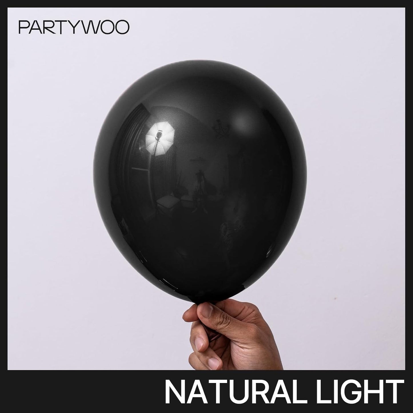 PartyWoo Black Balloons - 99-Piece Arch Kit with Various Sizes for Baby Showers, Birthdays & Anniversaries
