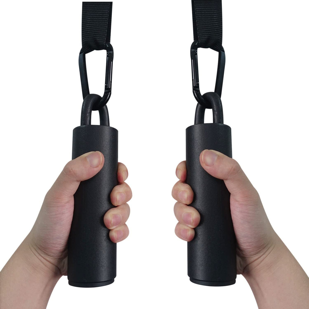 Lights Mountain Pull Up Grips Set of 2 Rock Climbing Holds Set with Hanging Straps and Strong Carabiner, Finger Strengthener，Forearm, Biceps, Ninja Warrior, Back Muscles Training