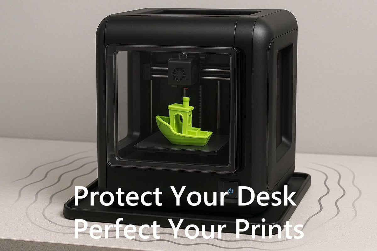Frezonika 19.7x15.7 Silicone Base Mat Compatible with Flashforge, Comgrow, Elegoo, Bambulab and Most of 3D Printers, 3D Printer Vibration Anti-Slip Mat 3D Printer Accessories (19.7x15.7)