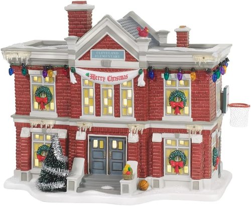Department 56 Cleveland Elementary School Christmas Village | Festive Holiday Decor