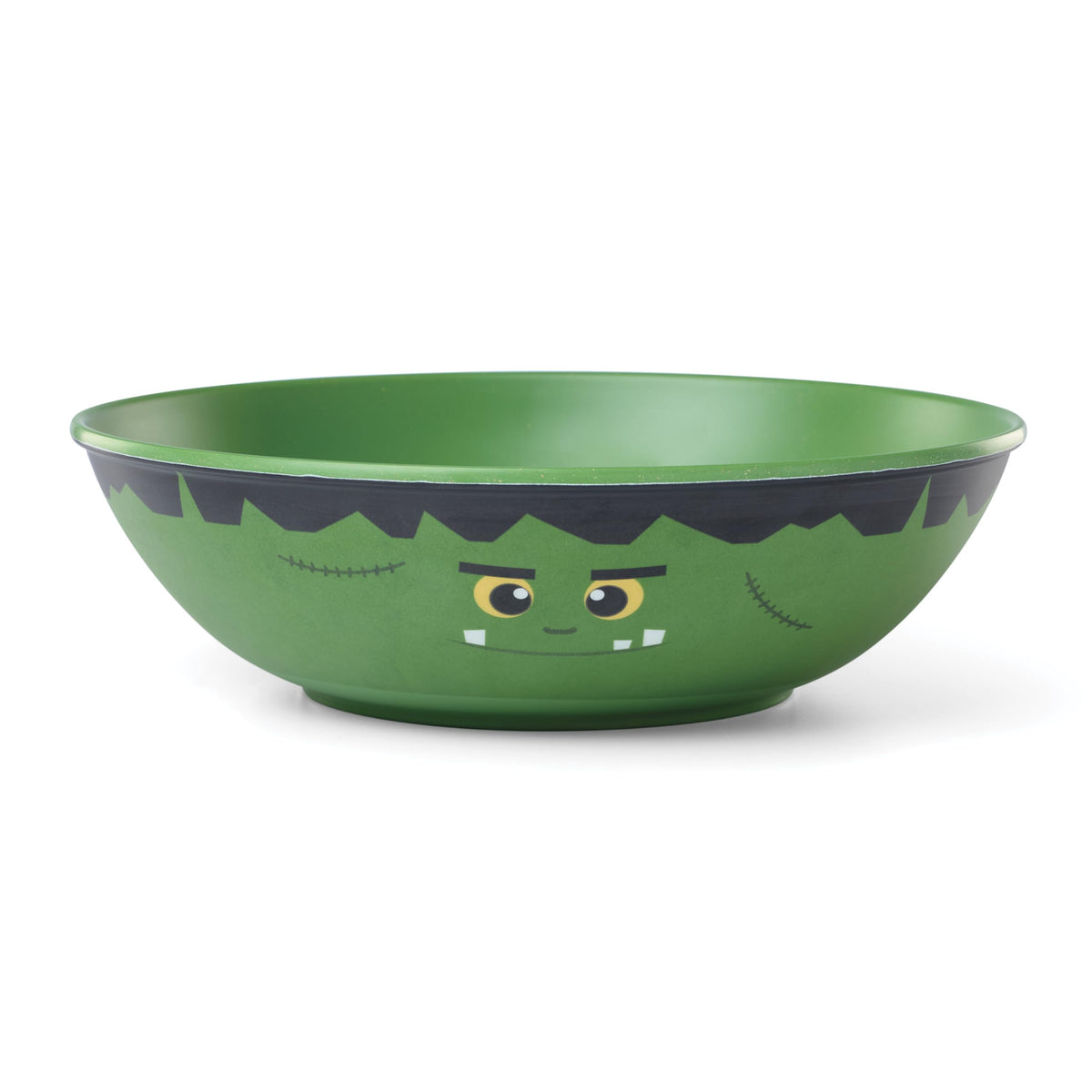 Oneida Serving Bowls, Halloween Frankenstein Candy Bowl, Green Melamine Serving Bowl, Treats, Candy Dish, Halloween Parties & Table Decor, Kitchen And Dining, Frankenstein Decor (Green, 1 Piece)