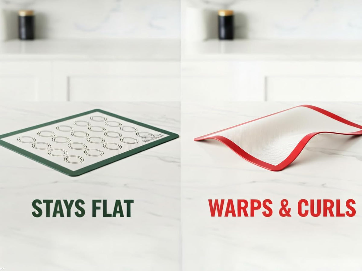 Silicone Baking Mats Set - 3 Non-Stick Reusable Oven Liners | Parchment-Free (18" x 13" + 15" x 10")