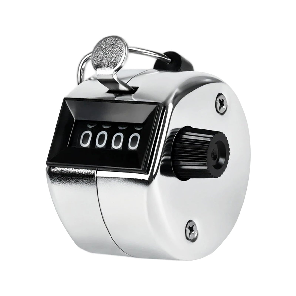 LKbeuuu Metal Handheld Tally Counter, Clicker Counter with 4 Digit Display, Hand Mechanical Counter for Counting, Golf, Baseball, Knitting, Coaching, Fishing and Laps