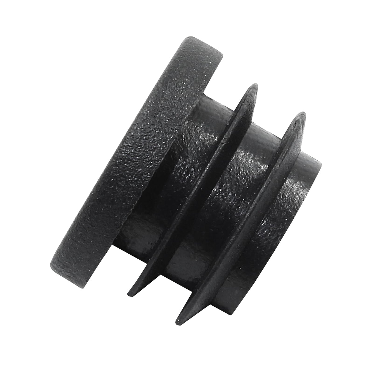 Kyuionty 20 Pack 3/4" Round Plastic Plug, Furniture Pipe Tube Cover Insert Tubing End Caps for Round Tubing Post, Pipe Post, Chairs (Black)