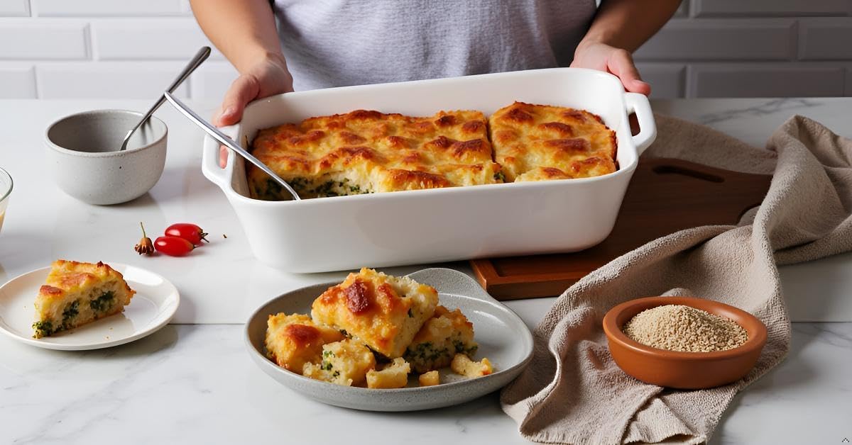 Sweejar Ceramic Bakeware Set - 9x13 Rectangular Baking Dish for Casseroles & Daily Cooking - Beige