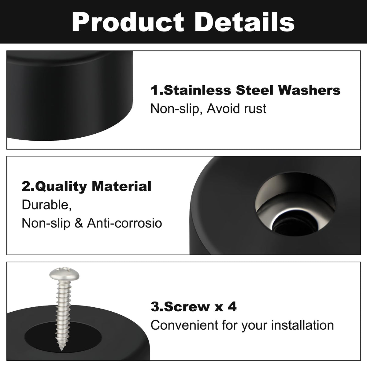 8PCS 192310GS Anti Vibration Rubber Feet for Air Compressors, Rubber Isolation Pads for Washing Machine, Coleman Powermate, Sanborn, Generators, Pressure Washers and More