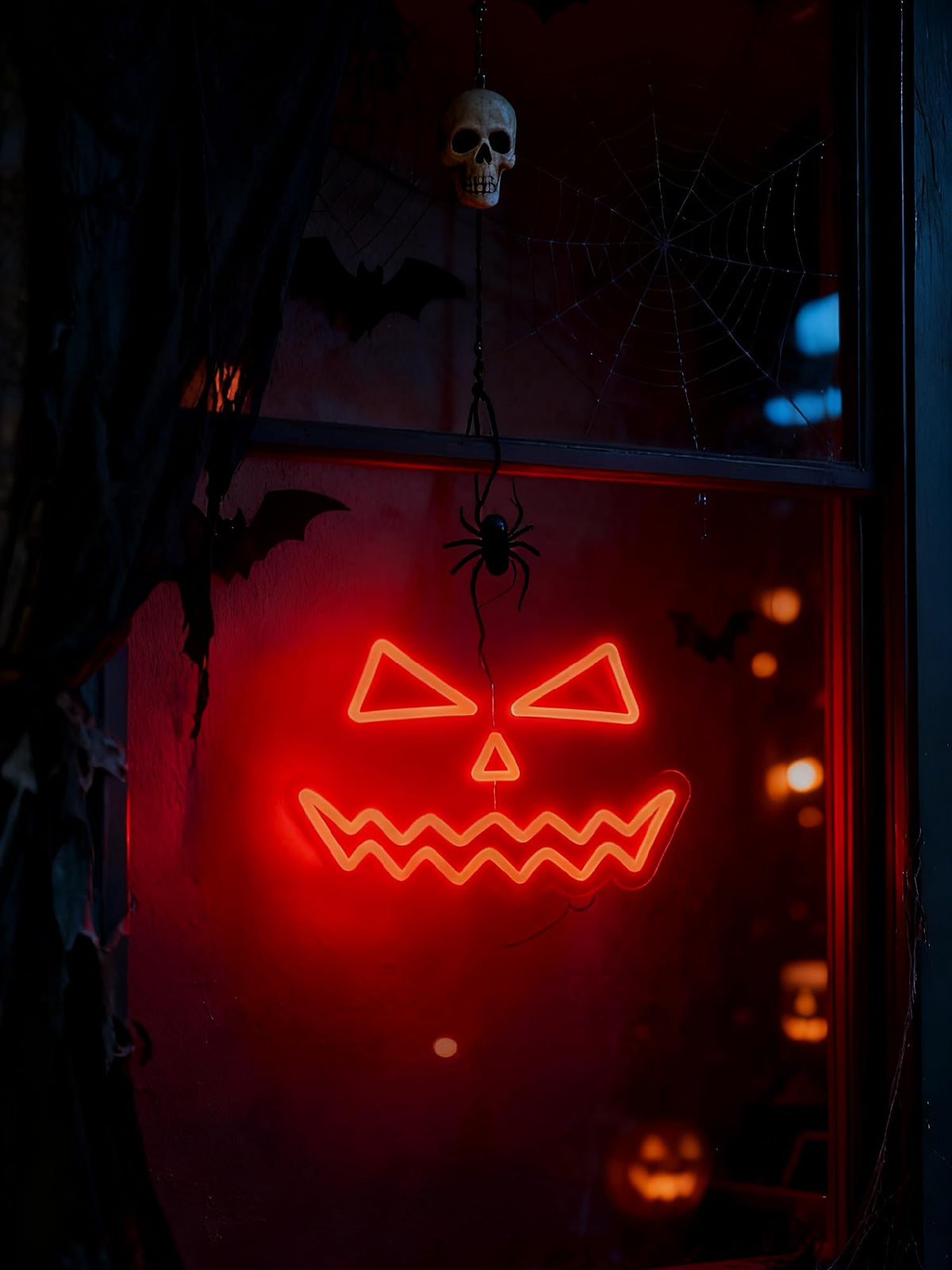 Smile Devil Pumpkin Led Neon sign for Halloween Party Decor