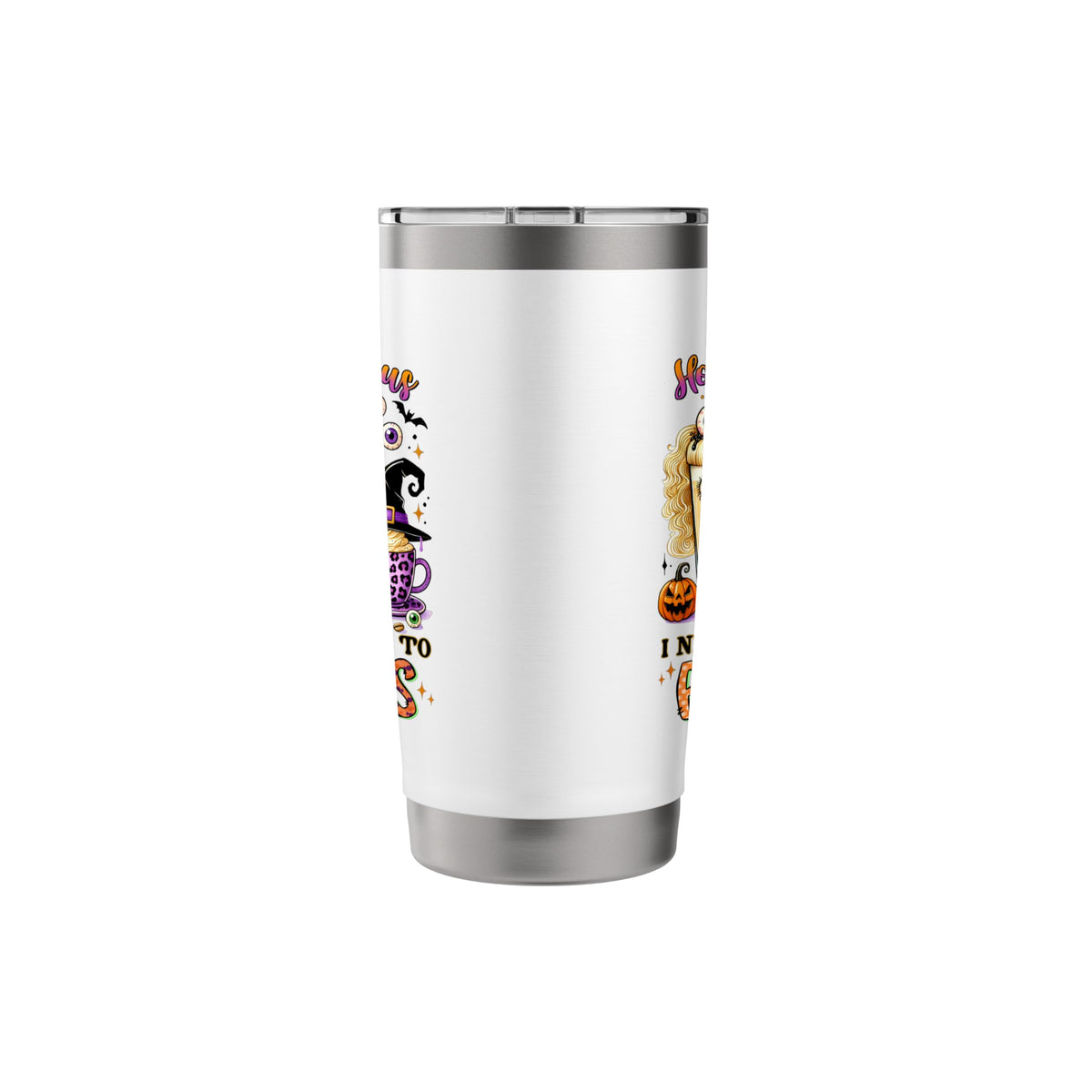Halloween Hocus Pocus I Need Coffee To Focus Travel Bottle Stainless Steel Insulated Tumbler