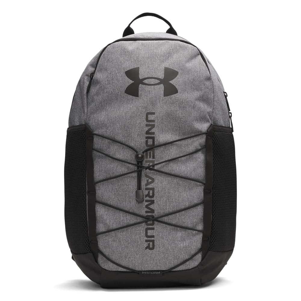 Under Armour Unisex Hustle Sport 6.0 Backpack, (025) Castlerock/Black/Black, One Size Fits Most