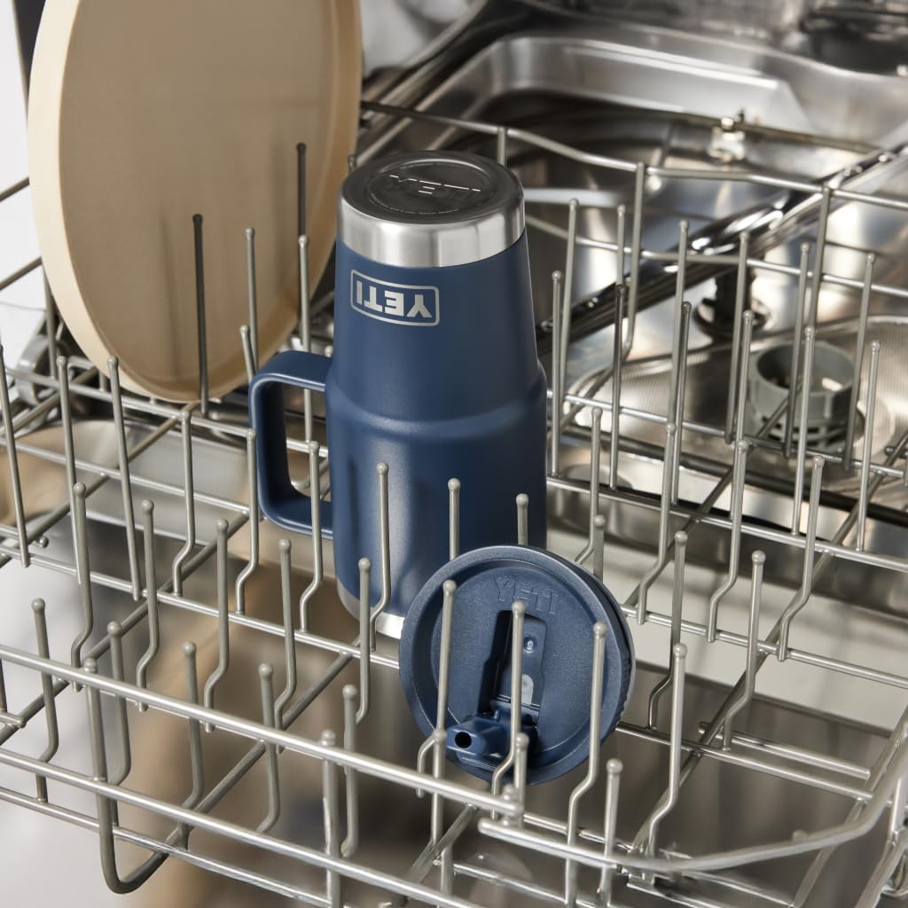YETI Rambler 20 oz Travel Mug - Stainless Steel, Vacuum Insulated, Leakproof & Cup Holder Friendly