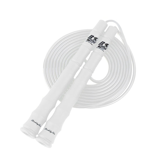 Buddy Lee New Versa Trainer Jump Rope – White – Adjustable Speed Rope for Fitness, Cardio & Training – Lightweight, Durable & Ergonomic Handles