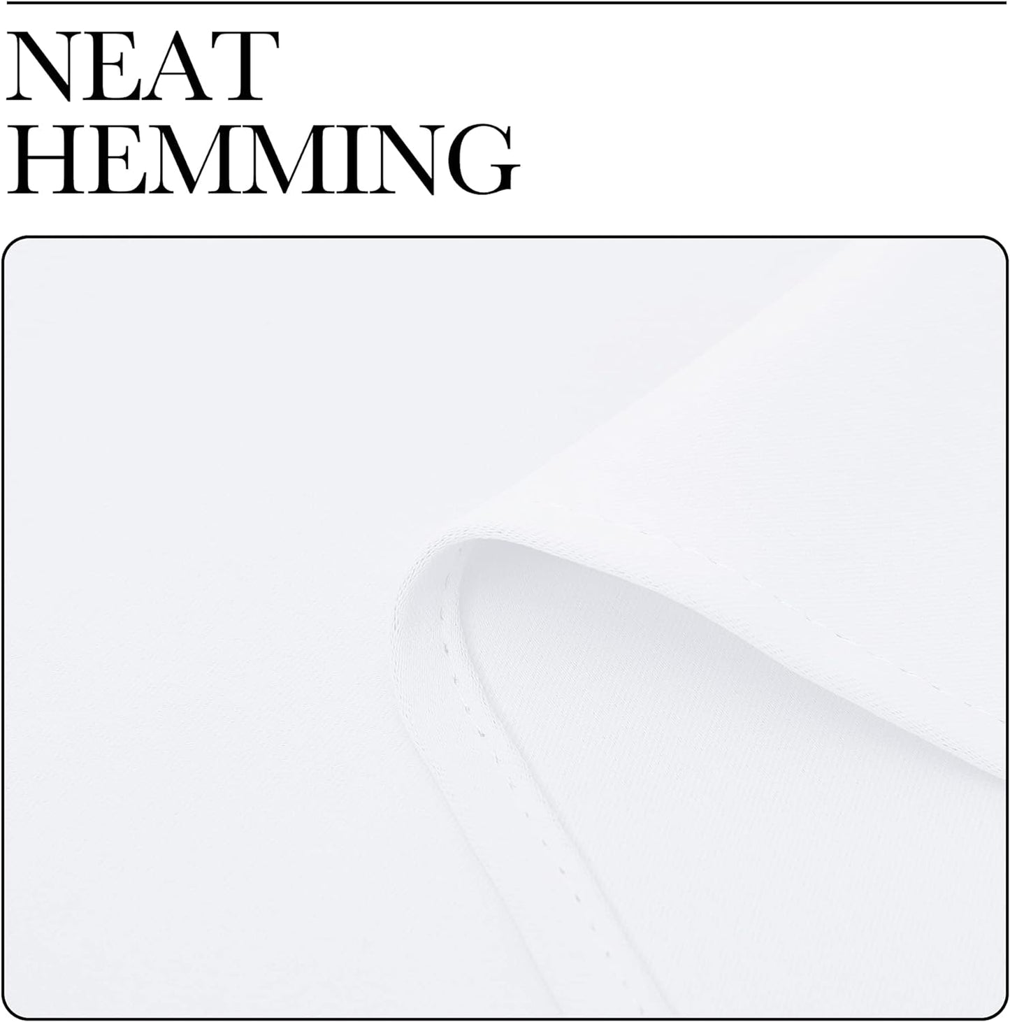 NICETOWN Curtains - Grommet Top Draperies for Small Windows | 50% Light Blocking, White (2 Panels, 34" x 45")