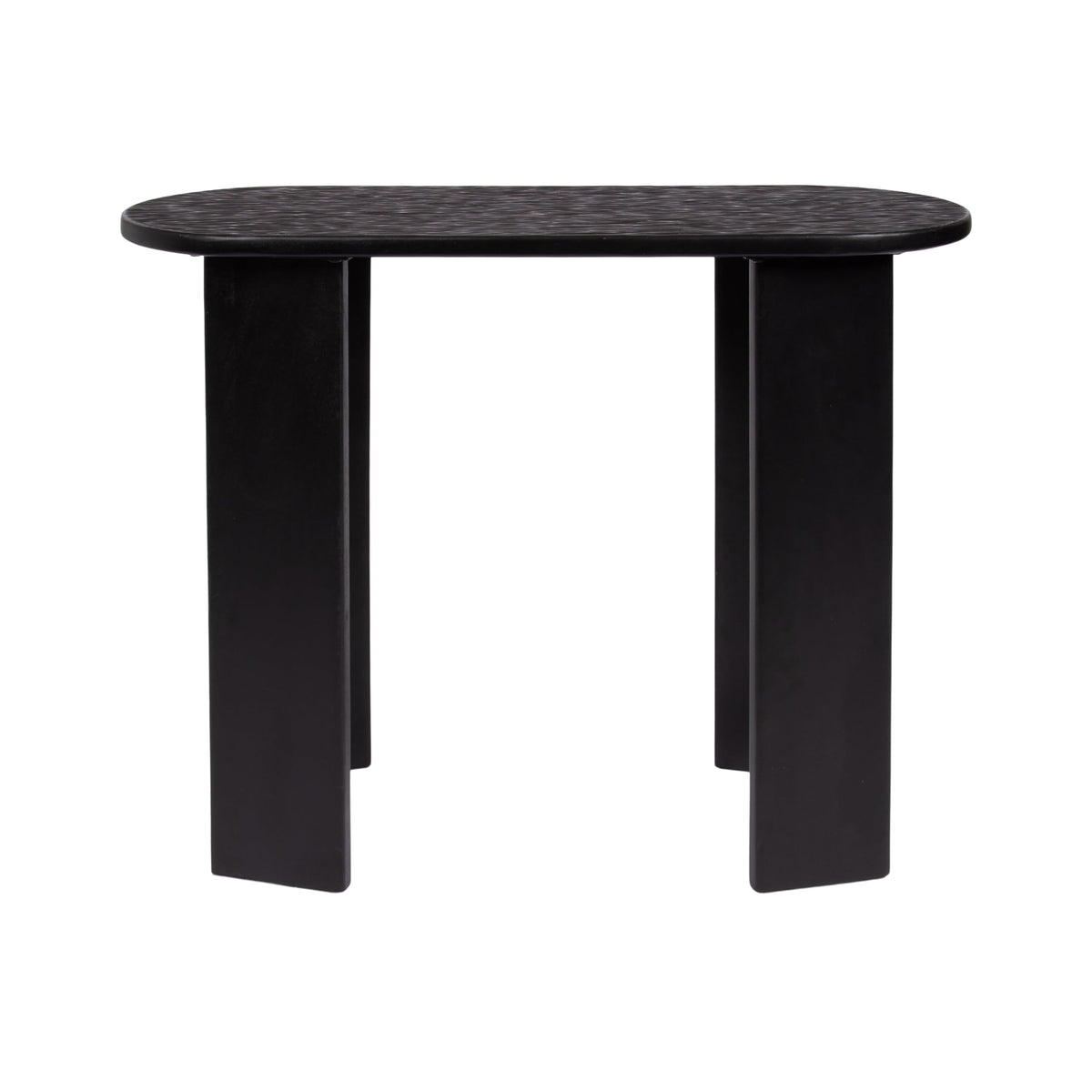 Kate and Laurel Yesenia Modern Capsule Mango Wood Console Table, 36 x 14 x 29, Black, Transitional Decorative Entryway Table with Textured Tabletop Design for Entry Decor Option
