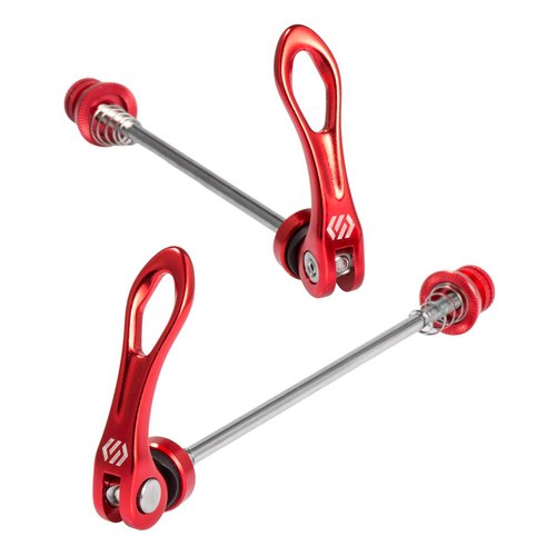 Chooee Quick Release Skewers Front & Rear Set for Mountain Bike,red