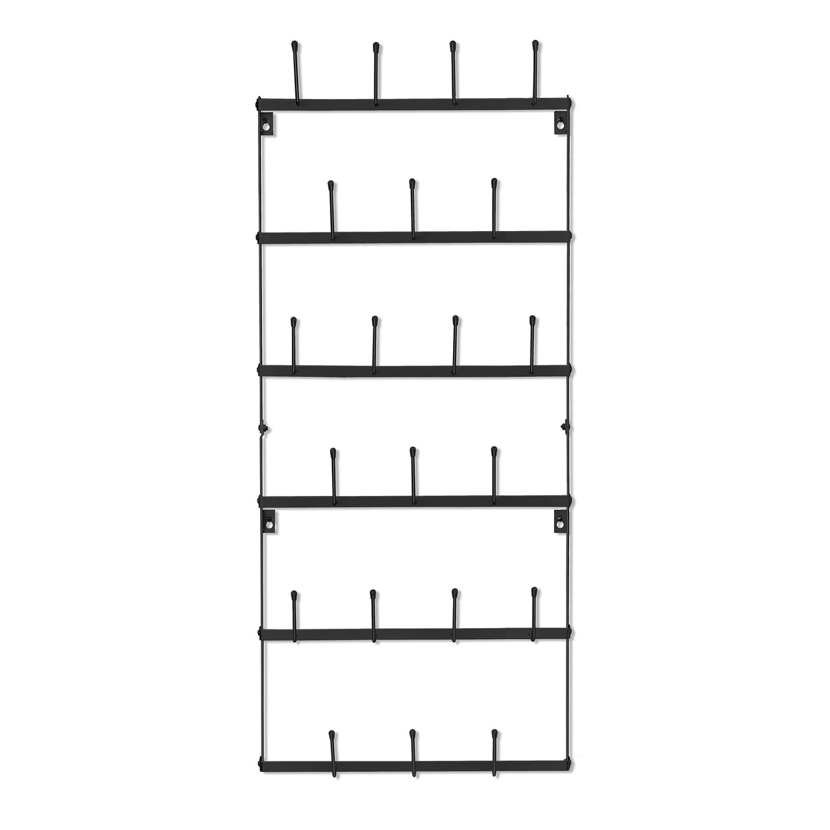 Sorbus Mug Rack for Wall - Small Rustic Coffee Mug Holder Wall Mount with 21 Hooks, Coffee Cup Display Rack, 6-Tier Metal Mug Organizer for Home, Kitchen & Bar, Coffee Station, Dining Room
