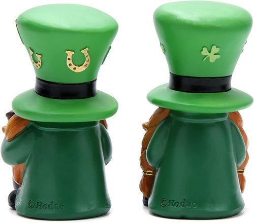 Hodao St. Patrick's Day Gnomes - 2 PCS Green Elf Table Ornaments | Festive Home Decor