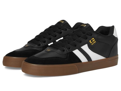 Globe Men's Encore-2 Skate Shoe, Black/White/Tobacco, 8