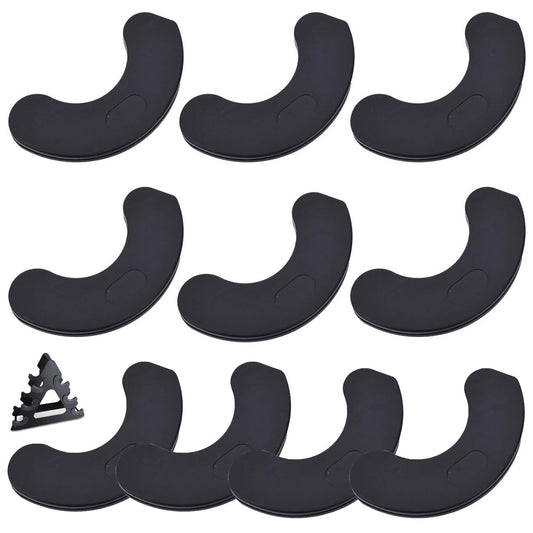 SquEqu 10 Pack Dumbbell Weight Rack Corner Protector Replacement Pads C Shaped Frame Bumper Protective Cover for A-Frame Dumbbell Rack Stand Dumbbell Weight Set Vertical Racks