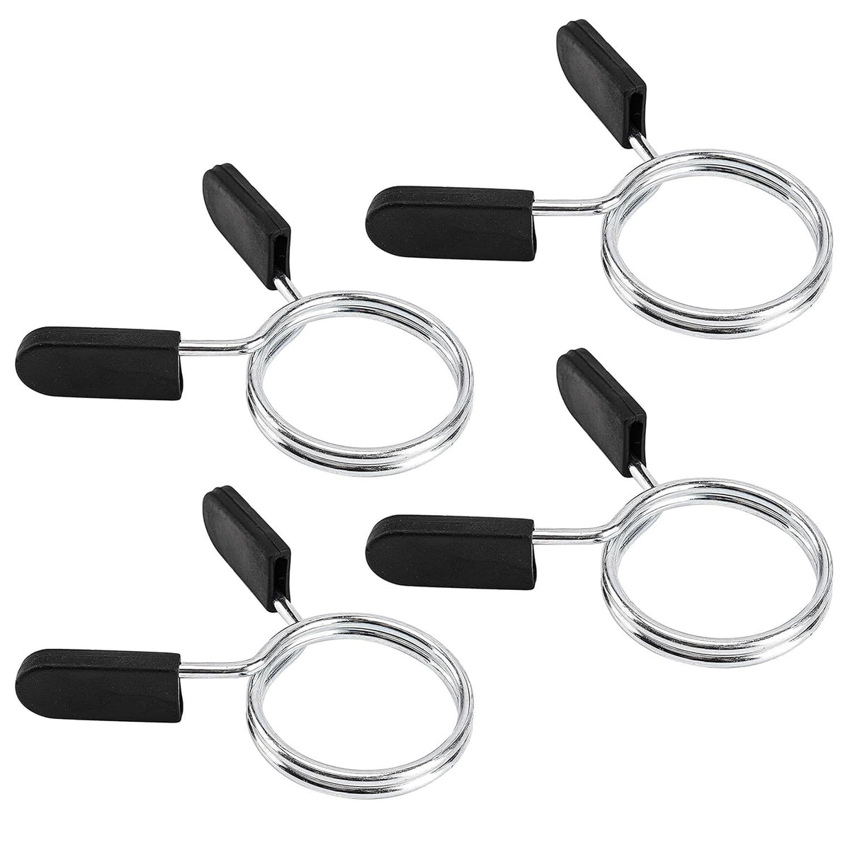 Barbell Clips Olympic Barbell Clamps Collars 2 Inches Weight Bars Lock Dumbbell Spring Clips Circlip Fitness Weightlifting Buckle 4 Pack