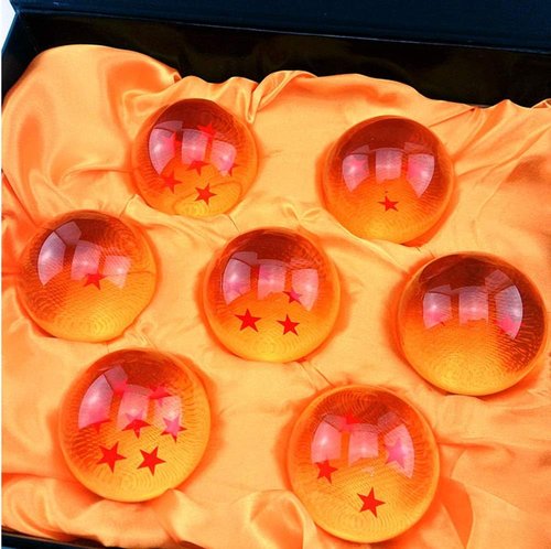 Country Toys Medium Crystal Glass Dragon Balls - Collectible Stars in Various Sizes (27-76MM)