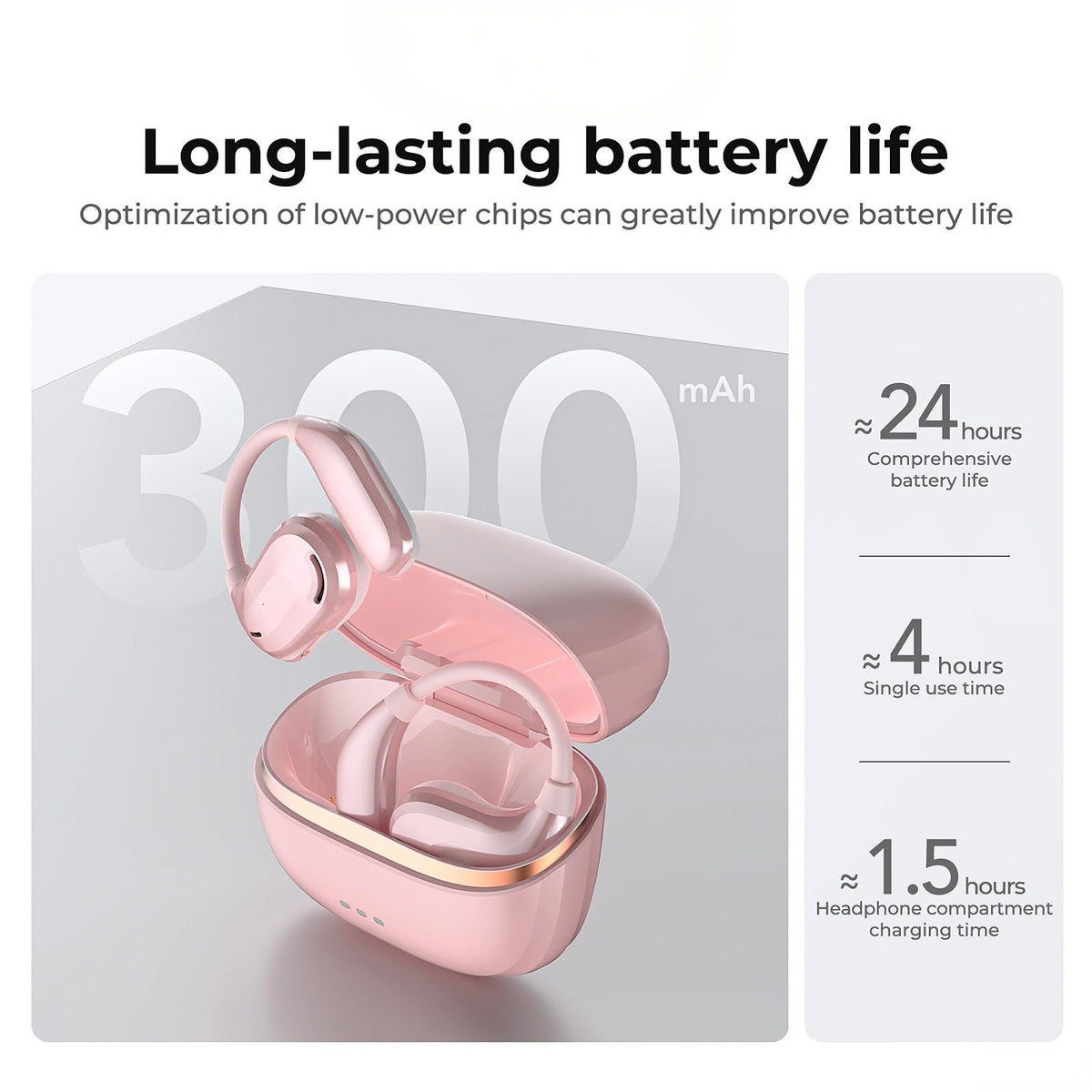 QYGCKJ NE18 AI Translation Earbuds Real Time, 135 Language Translator Earbuds, 3-in-1 Buletooth 6.0 Wireless Translating Device with 4 Mode, Translate Ear Buds for Travel Business Learning (Silver)