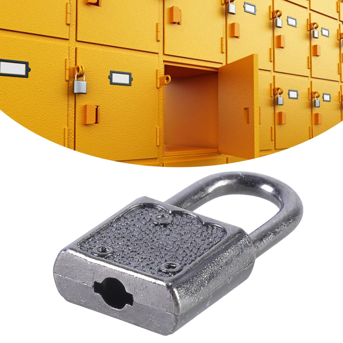 RGYBAO 5Pcs Zincs Alloy Padlock Portable Suitcases Locker Securing Lock Small Luggage Box Lock with Key Diaries Padlocks Key Lo