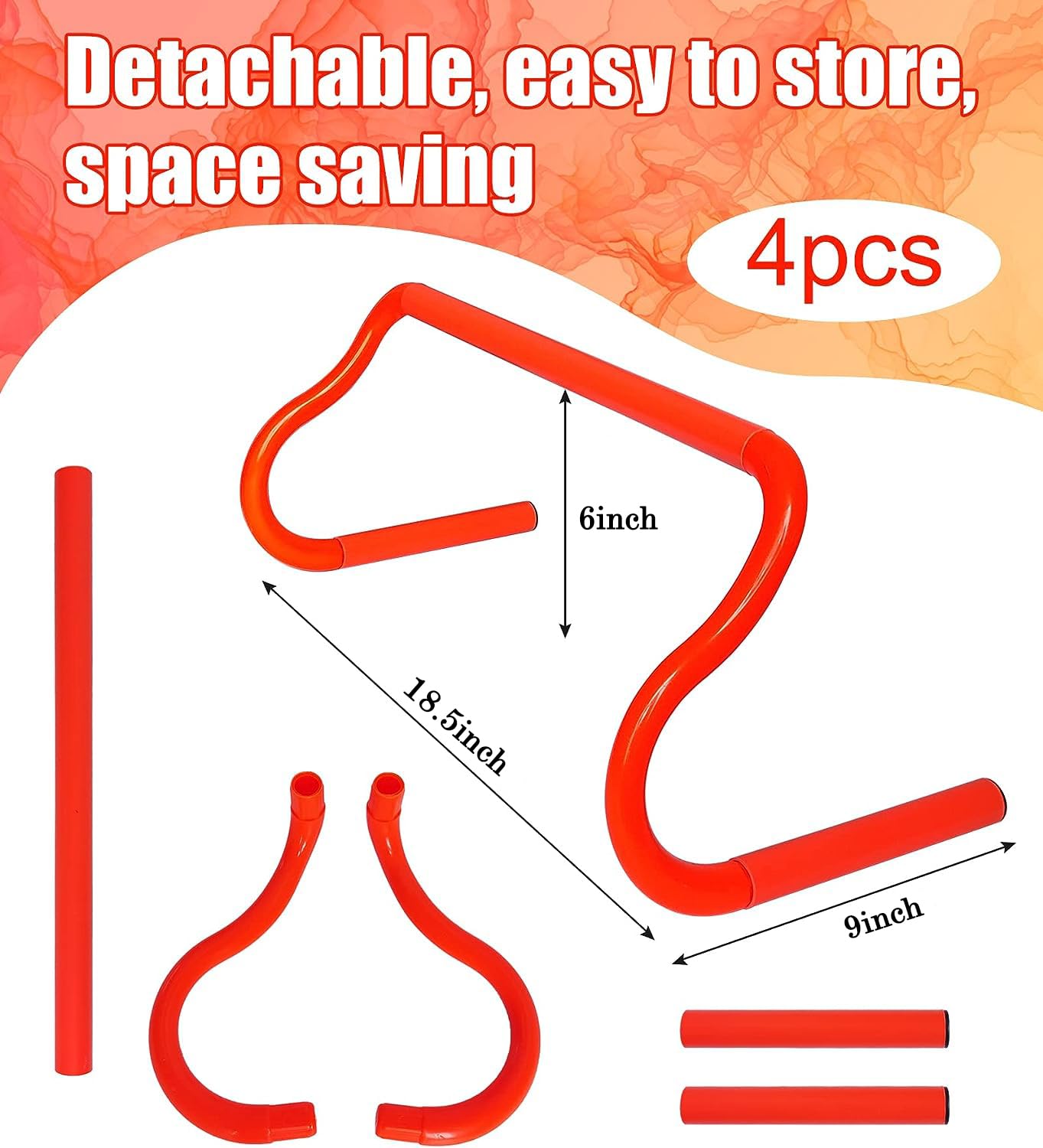 YEXEXINM Professional Agility Ladder Speed Training Equipment Set-20ft Agility Ladder,12 Soccer Cones, 4 Agility Hurdles, Running Parachute, Suitable for Soccer Football Basketball Training
