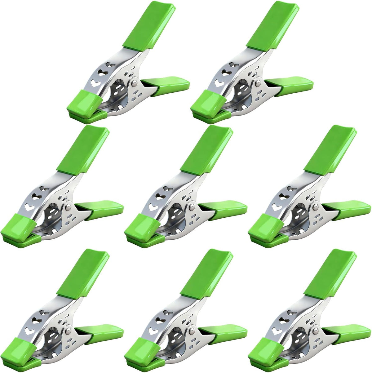 SWANLAKE Heavy Duty Spring Clamps - 8 PCS 6-Inch Metal Clamps with 2.5-Inch Jaw Opening