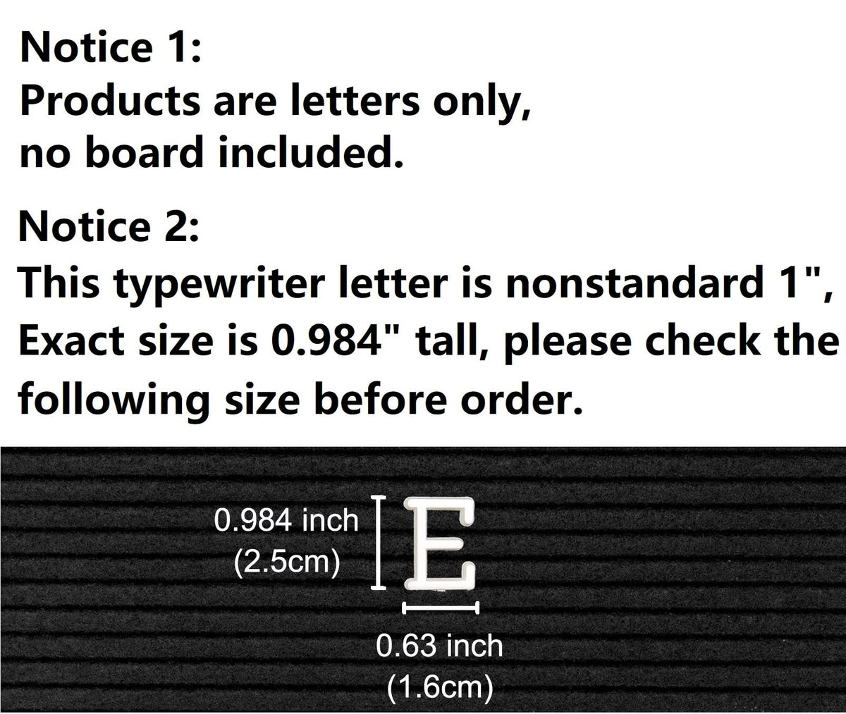 G GAMIT Felt Letter Board Letters Set - Pre-cut 418pcs Nonstandard 1inch White Typewriter Letters Only (No Board Included)