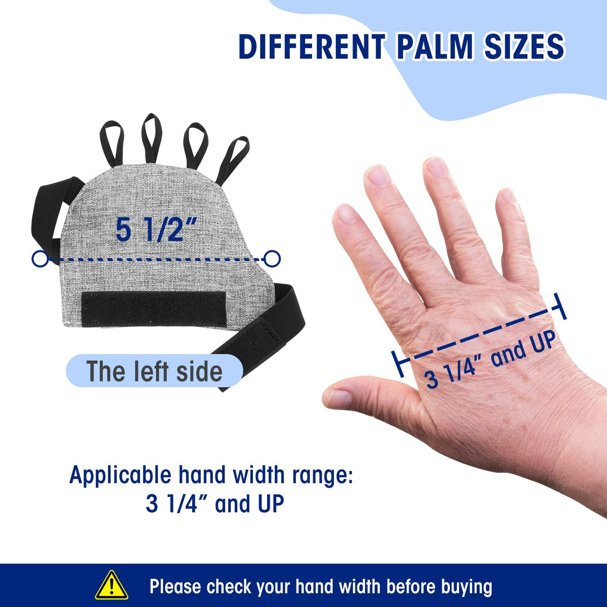 Zipcase Weighted Gloves for Tremors to Provide Hand Stability and Improve Hand Dexterity, Perfect Writing Weights & Hand strengthening Tool (1/2lb, Left） Gray
