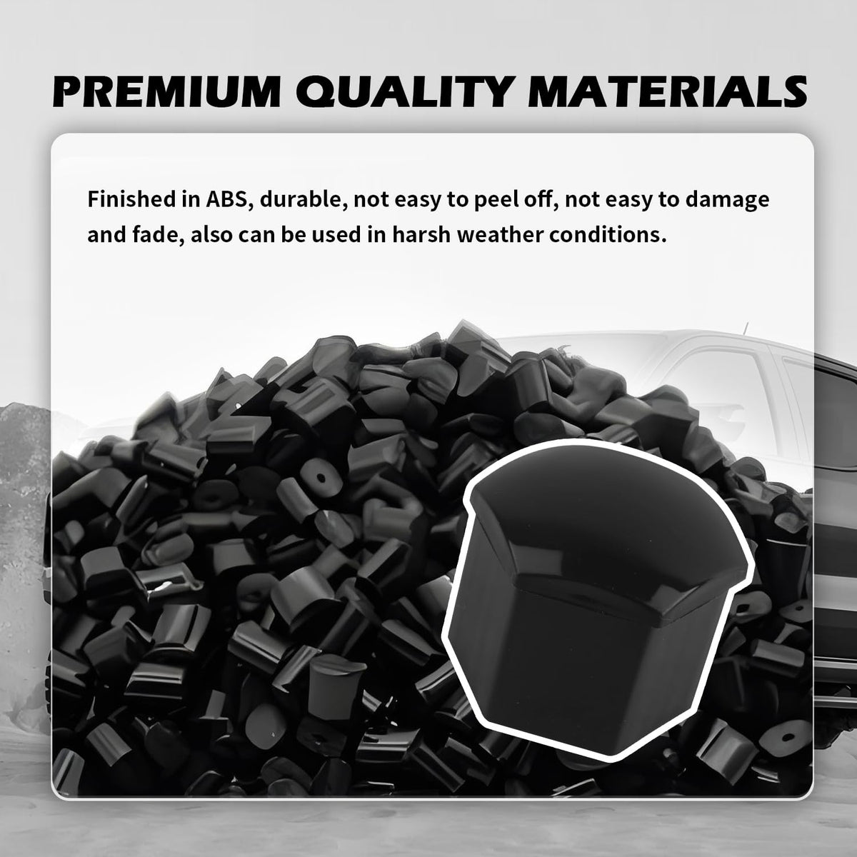 20PCS 21mm Lug Nut Covers with Disassembly Tool,Hex Lugnut Covers for Protecting & Decorating Wheel Bolts,Rust-Resistant Car Accessories Lug Nut Caps for Cars SUVs (21mm)