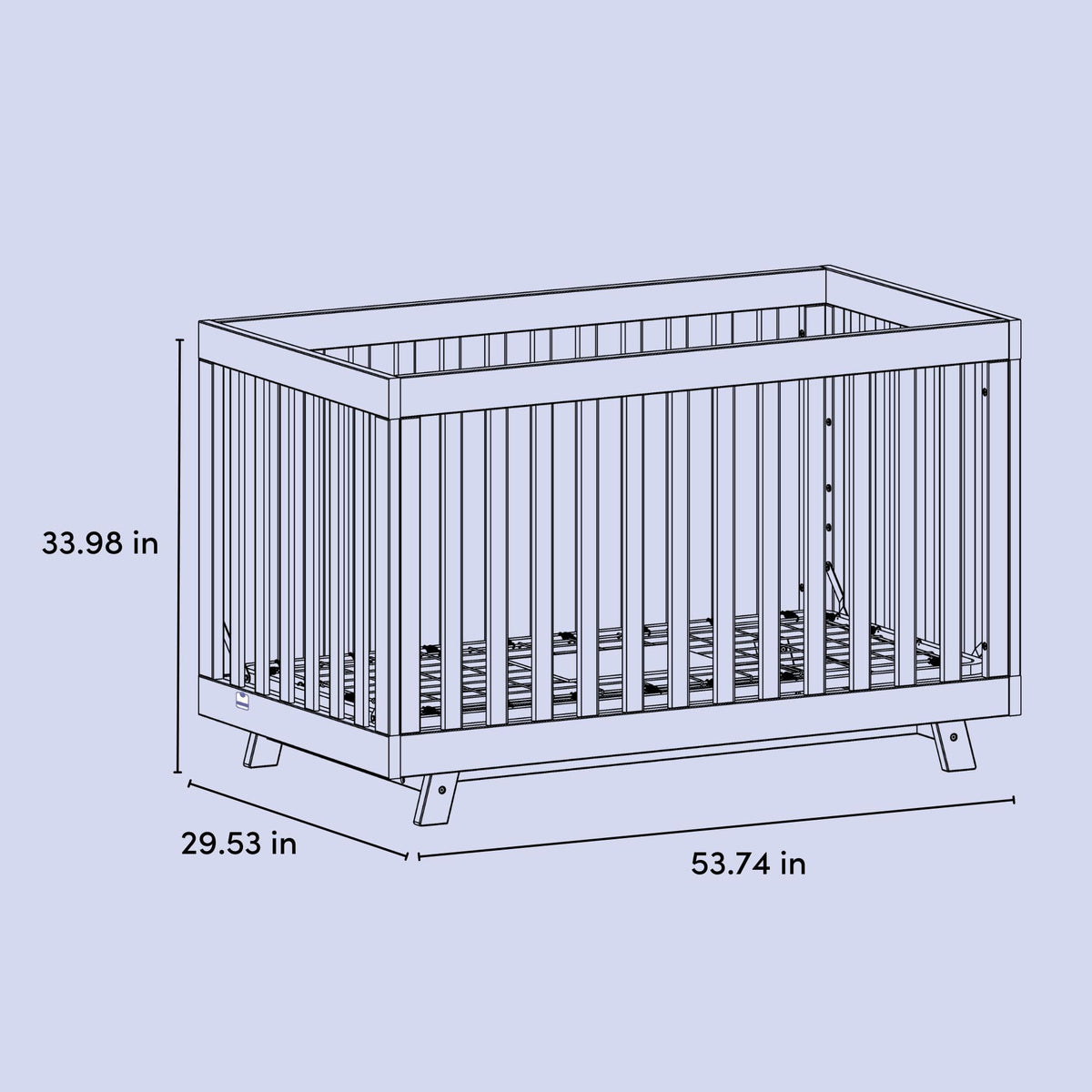 Storkcraft Beckett 3-in-1 Convertible Crib – GREENGUARD Gold Certified, Fits Standard Crib Mattress, Converts to Toddler Bed and Daybed, 4 Mattress Heights, Grow-with-Me Design (Natural and White)