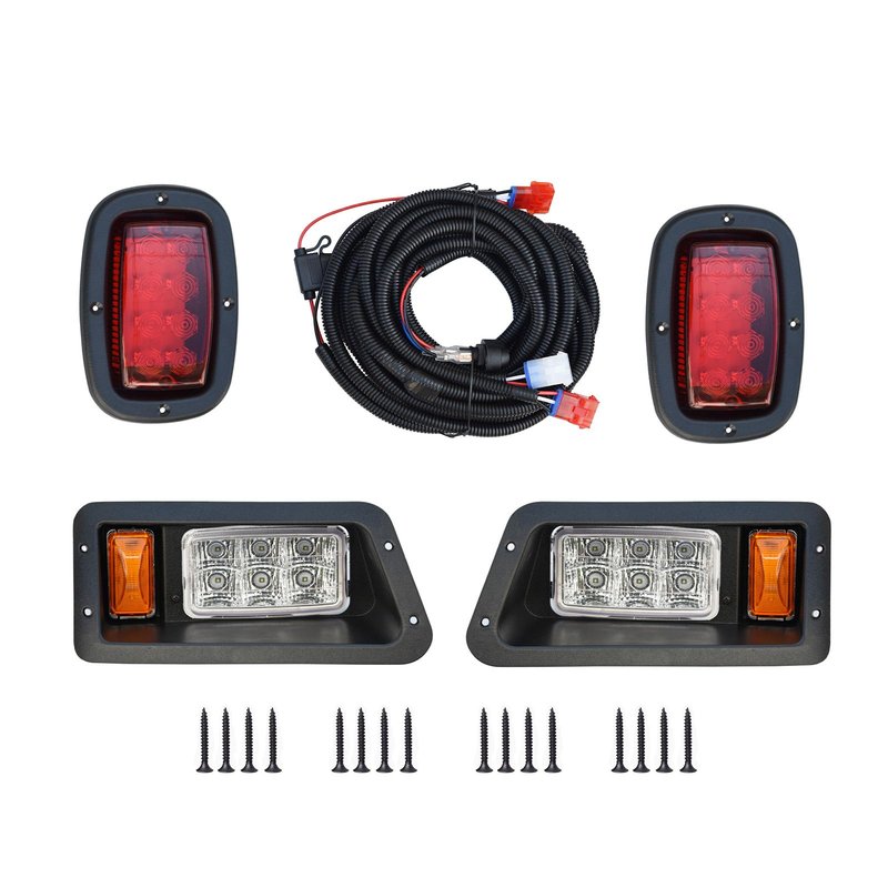Shu-Ran Golf Cart LED Street Legal light Compatible Yamaha lights Kit G14, G16, G19, G22 Golf Cart Headlight Tail Light Kit 12V