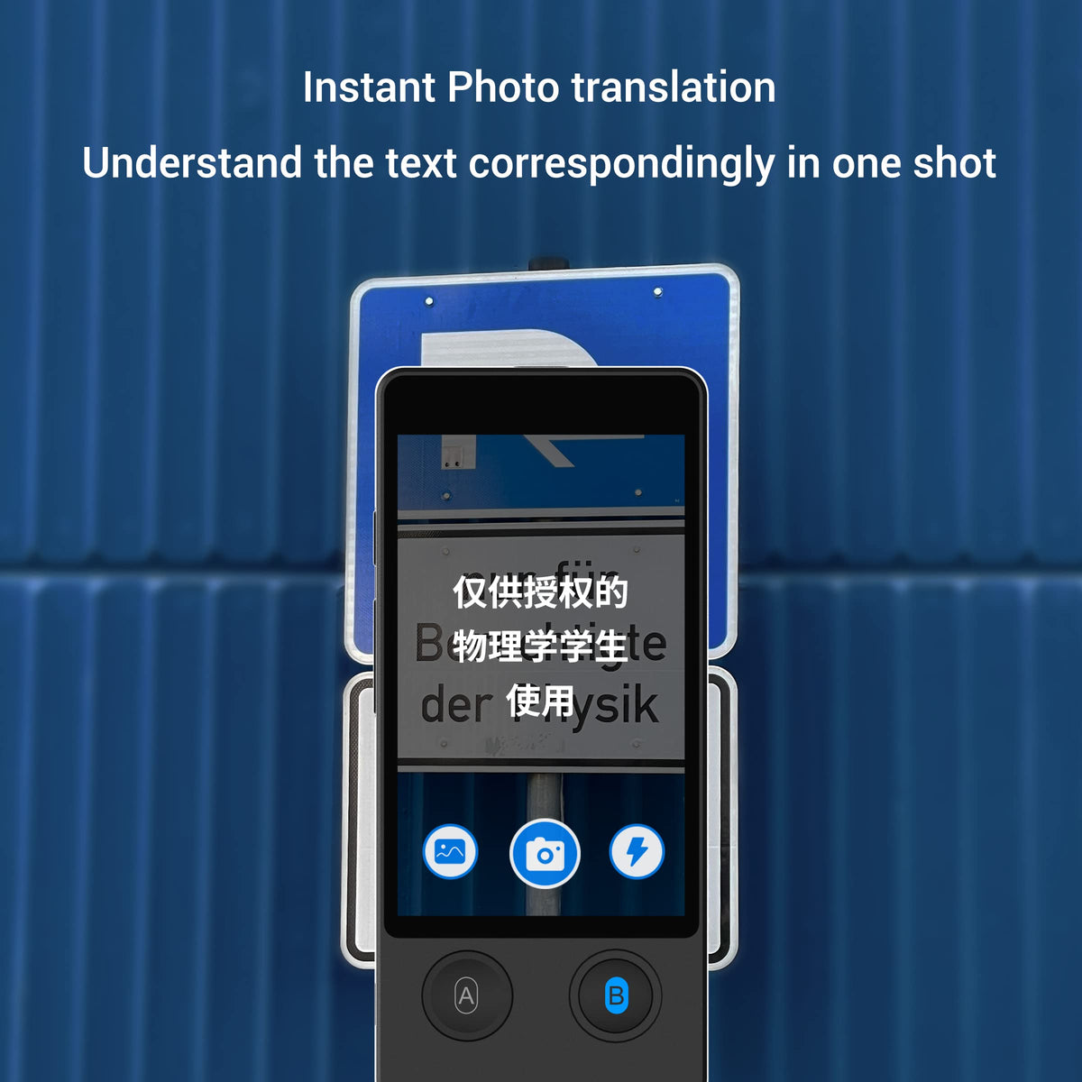 ANFIER Language Translator Device 144 Languages and Accents with 3.7 inch Touchscreen [Latest Generation Smart Translator-W12] AI Image Translator Device Portable Two-Way Voice Translator W12 Black
