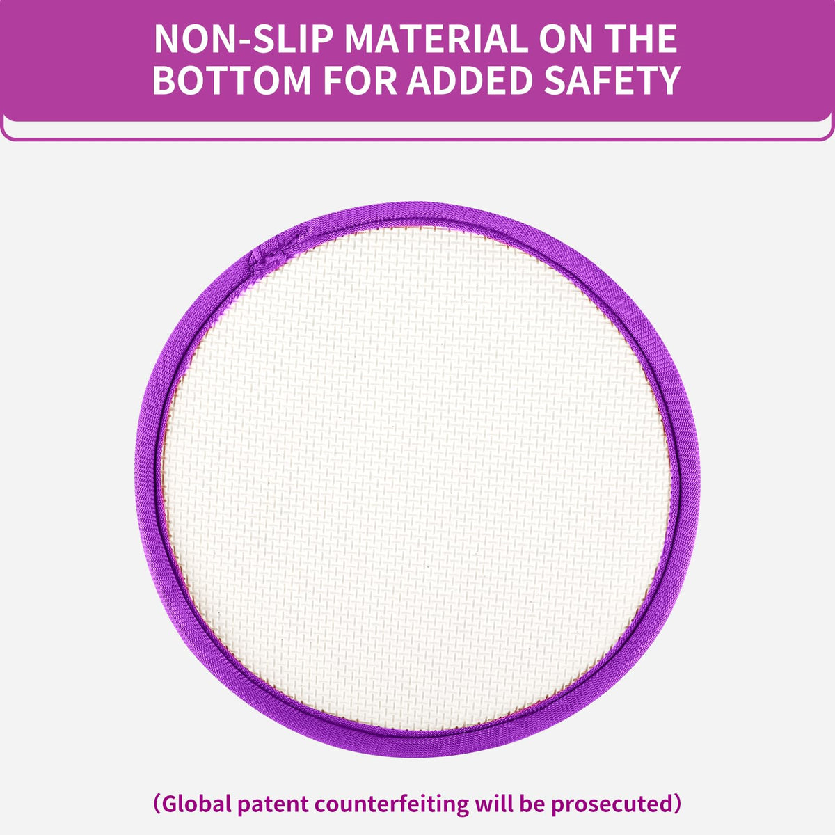 ECOESPTI Yoga Knee Pad, 1.57 Inch Thick, Memory Foam and EPE Foam, for Knees Elbows Wrist Hands Head Yoga Pilates Work Out Kneeling Pad, Exercise Mat 2 purple