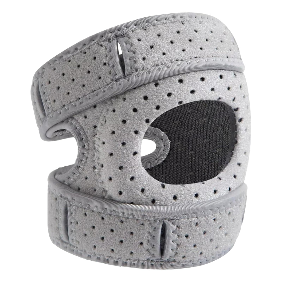 RakRlek Knee Brace for Women & Men - Adjustable Support with Side Stabilizers & Patella Gel Pad - Relief for Meniscus Tear, Arthritis, Injury Recovery - Runnings, Workout(Gray)