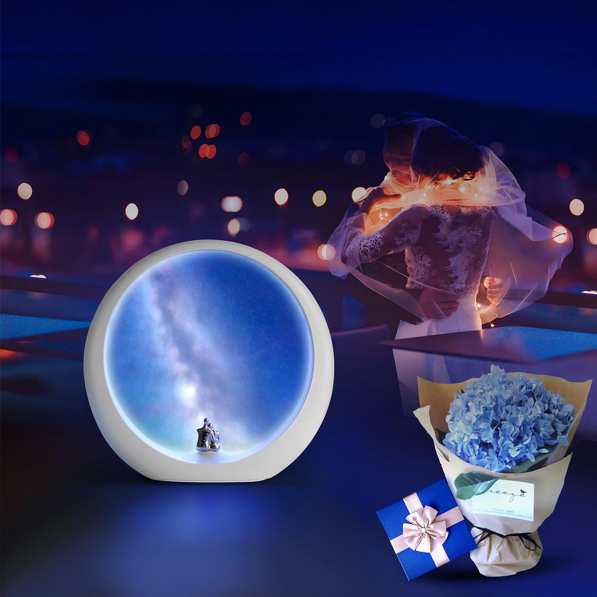 mamre Unique Milky Way Lamp Special Night Light Gift for Bedroom Living Room Suprise Gift for Valentine's Day Birthday Wedding Anniversary