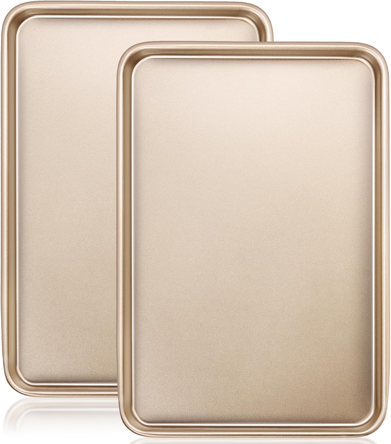 Wildone Baking Sheet Pan Set - Nonstick Carbon Steel Cookie Sheets, Heavy Duty & Easy Clean | 17.5x12 Inch