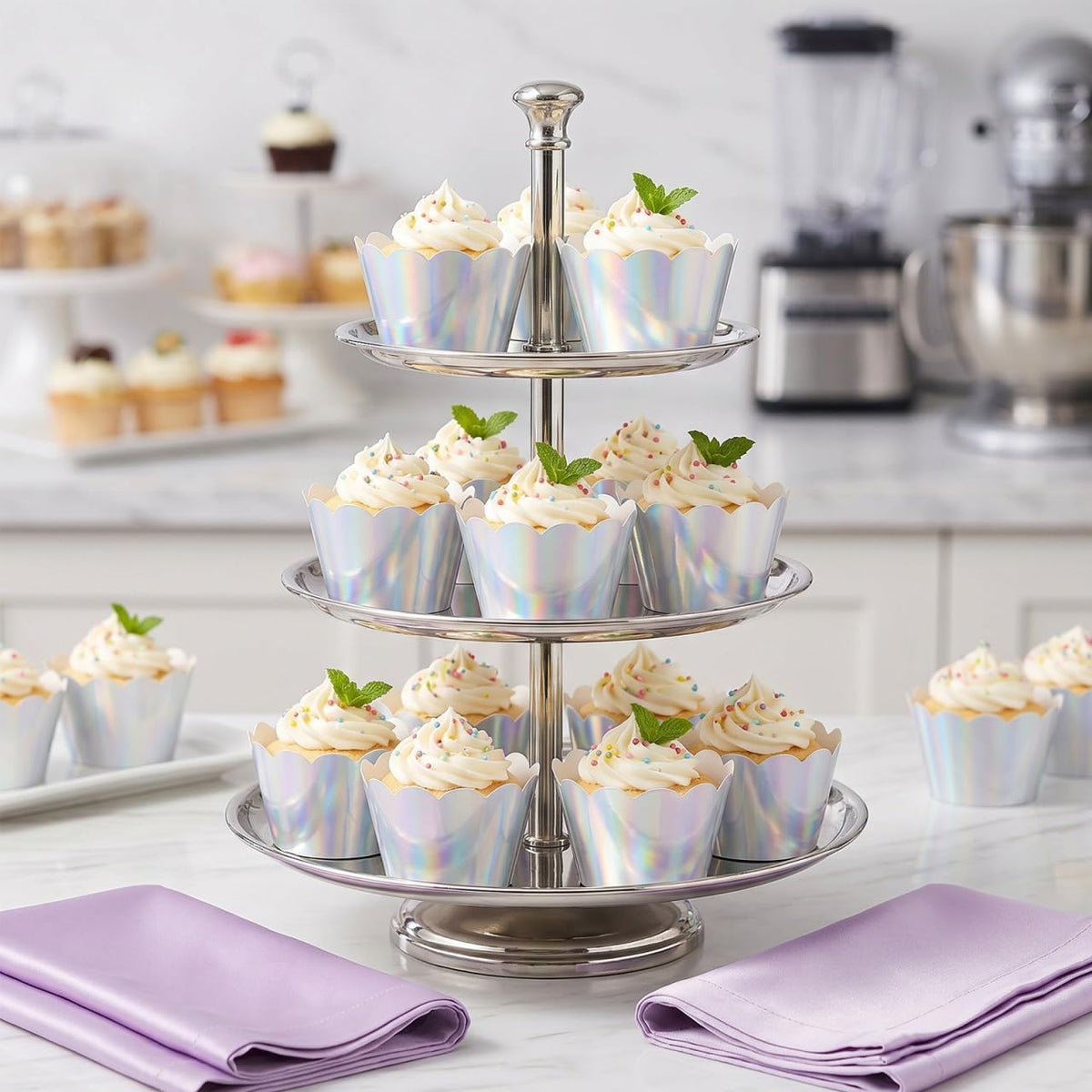 48Pcs Rainbow Cupcake Liners Cupcake Wrappers Holders Muffin Liners Baking Cups Papers Baking Cups for Wedding Birthday Party Decoration