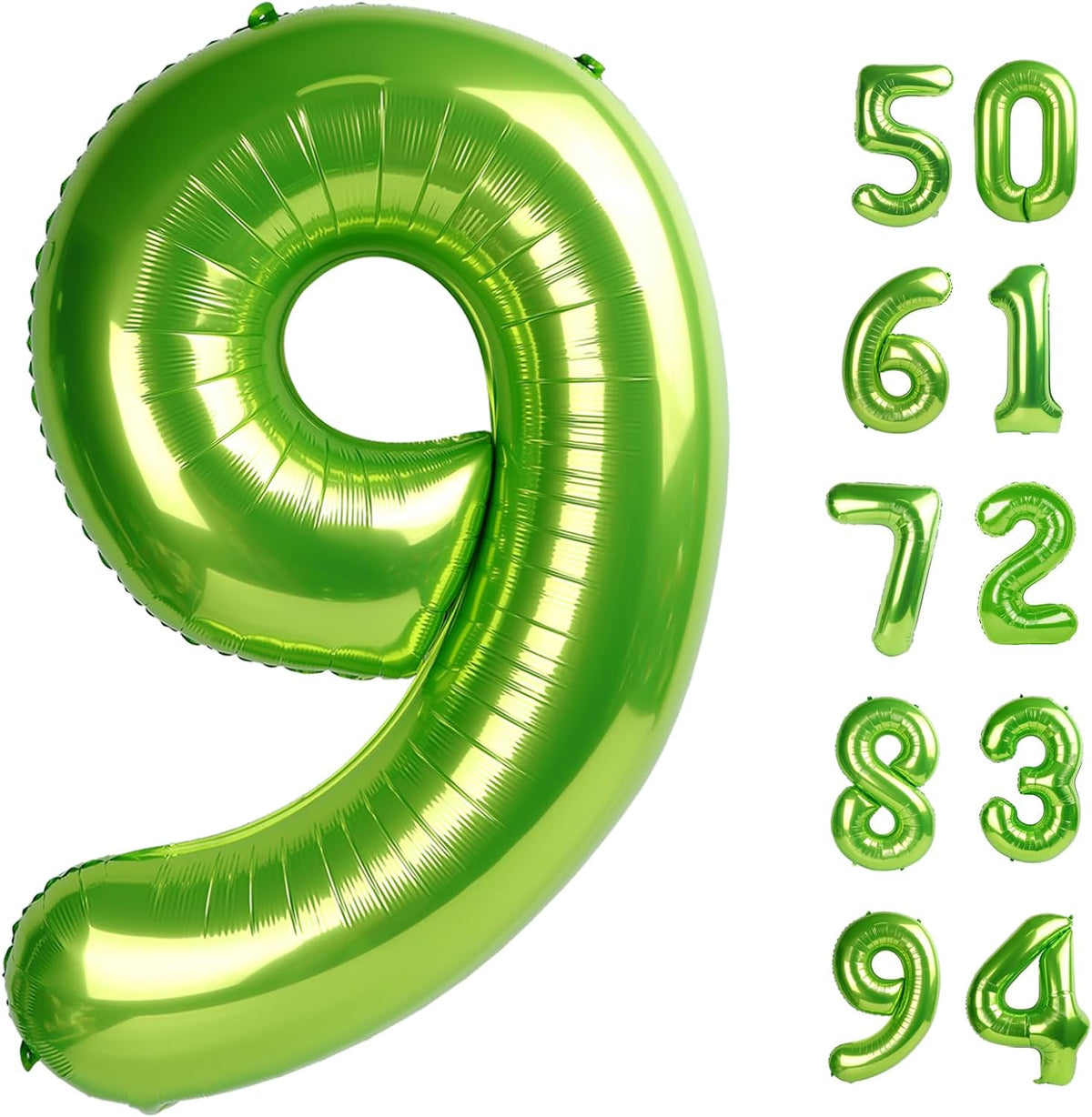 Number 9 Balloon by [Brand Name] - 40 Inch Light Green Giant Birthday Decoration for Girls